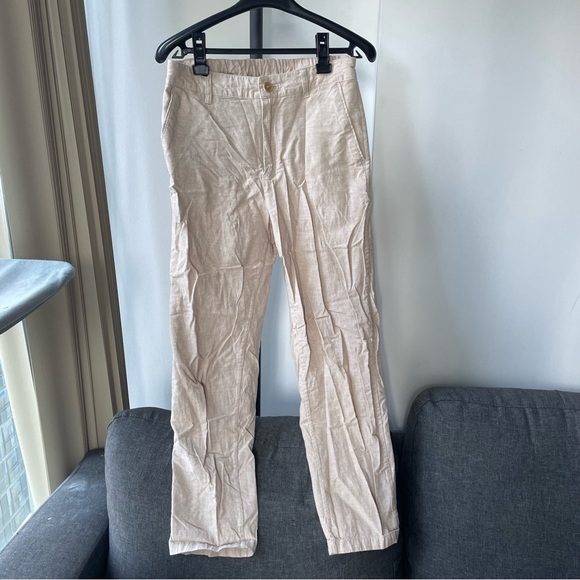 Uniqlo Linen Cotton Mix Trousers - Picture 1 of 8